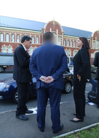 NSW Police issued photos of the arrest earlier today. Photo: NSW Police.