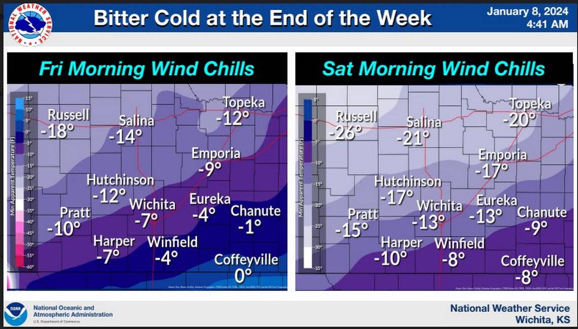 Arctic air is expected to arrive later this week with bitter cold wind chills forecast this weekend.