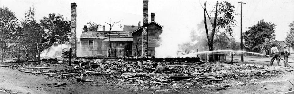 The 1908 race riots in Springfield inspired a national movement, which later led to the founding of the NAACP. [Photo from Abraham Lincoln Presidential Library]