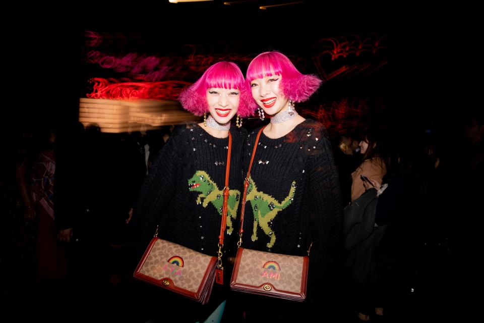 After his men’s and women’s Pre-Fall show, Coach designer Stuart Vevers threw a New York–theme party with his favorite models and local celebrities.