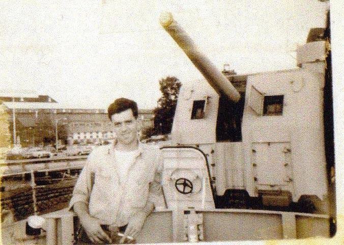 "This is a photo of my dad Albert Twaddell -- aka Butch Twaddell&nbsp; -- working in the naval yards in Washington, D.C., during the Vietnam War in 1968. I love this picture because you can see how much pride he has in being part of the Navy and yet he still has that wild rebel look in his eyes that drove all the girls in his high school crazy." --&nbsp;<i>Valetia Twaddell</i>