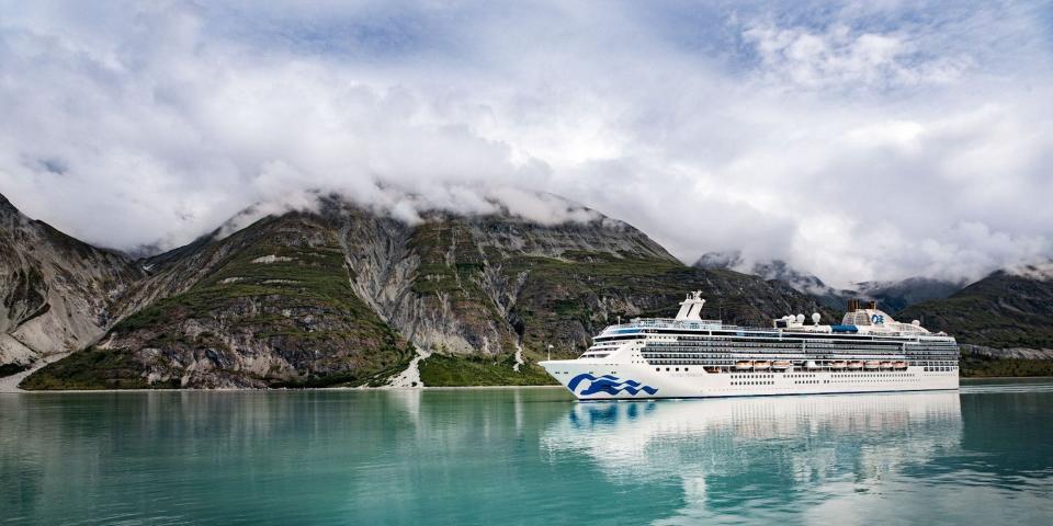 Island Princess cruise ship in Glacier Bay, Alaska