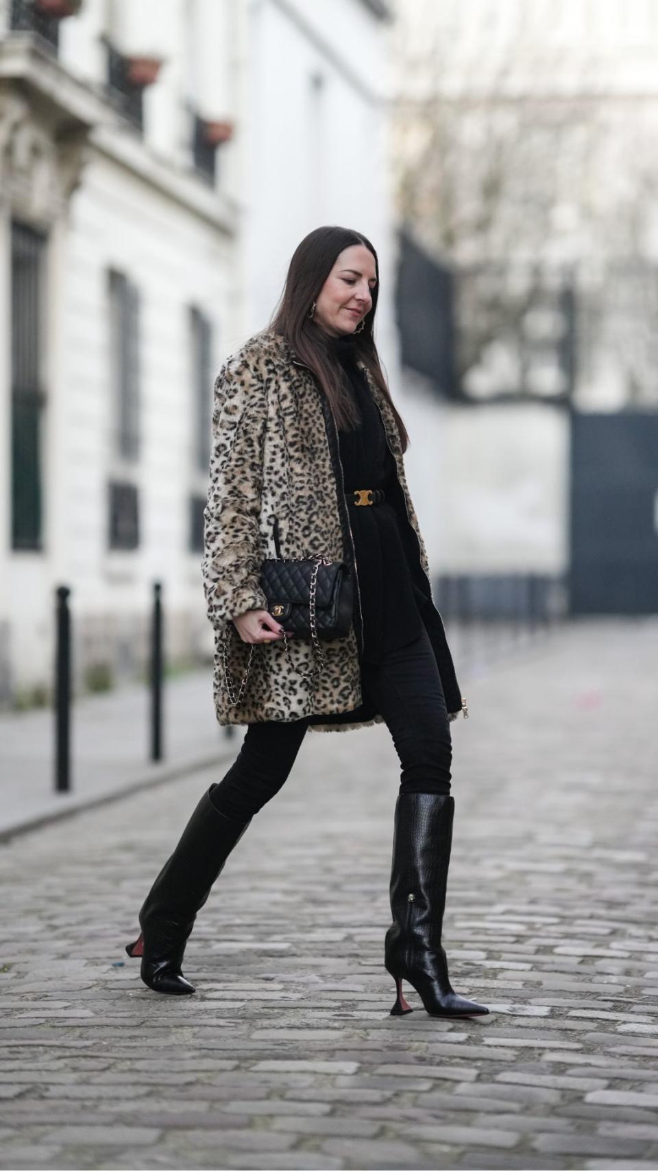 20. Knee high boots and leopard