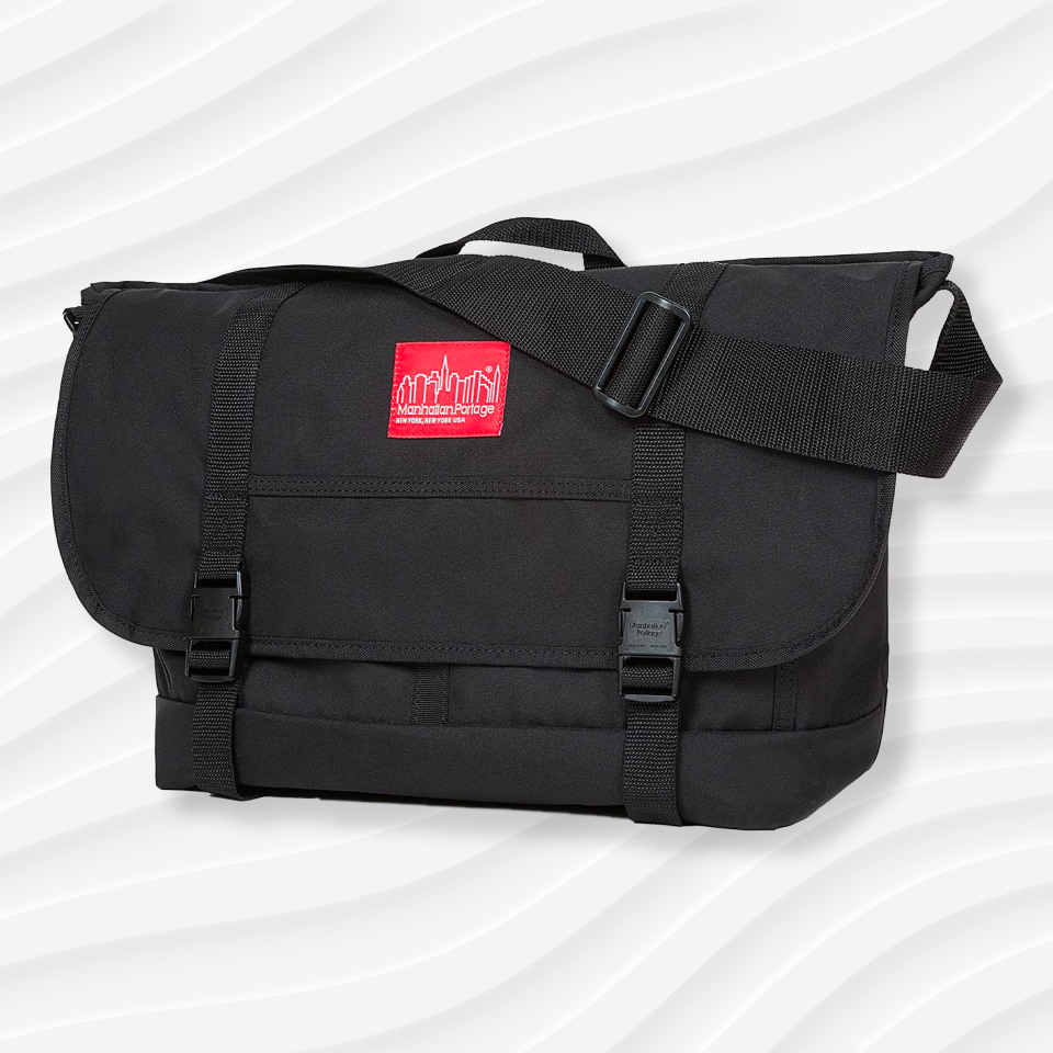 the manhattan portage ny messenger bag in black