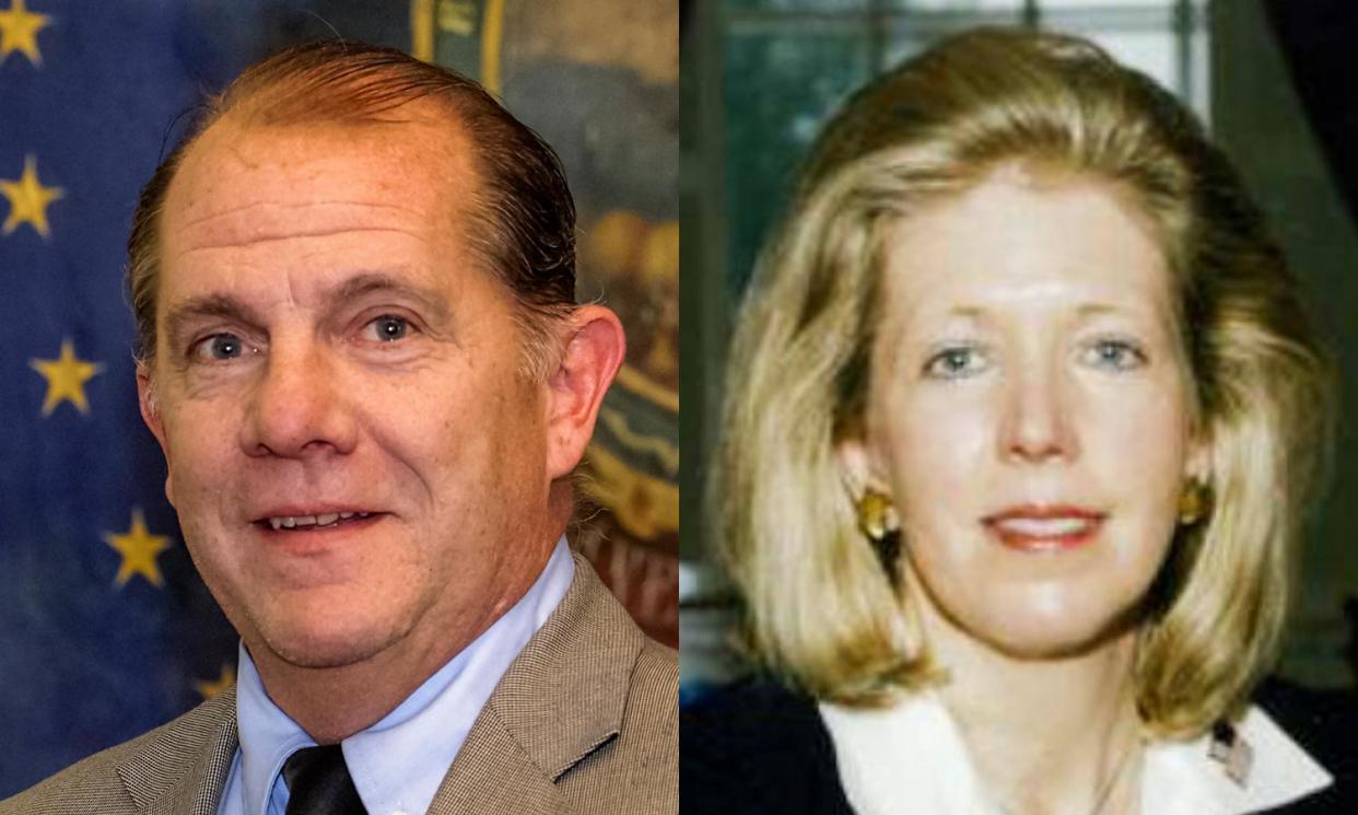 <span>Vermont state representatives Jim Caroll, a Democrat, and Mary Morrissey, a Republican.</span><span>Photograph: Vermont General Assembly</span>