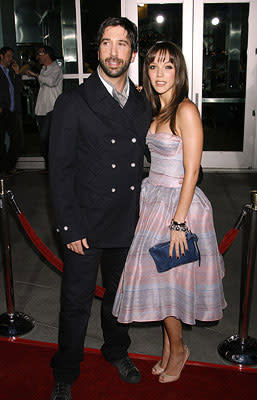 David Schwimmer and Zoe Buckman at the Los Angeles premiere of Picturehouse's Run, Fat Boy, Run