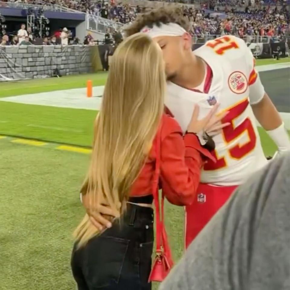 Brittany Matthews and Patrick Mahomes