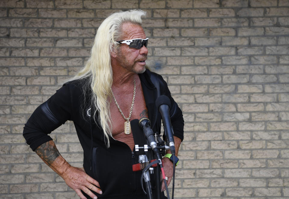 Dog the Bounty Hunter injured ankle searching for Brian Laundrie in Florida and has returned home to Colorado. 