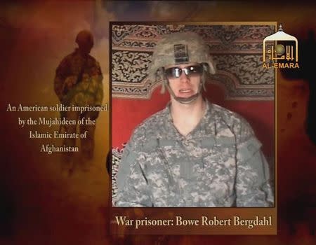 Undated image from video footage taken from a Taliban-affiliated website shows a man who says he is Private First Class Bowe R. Bergdahl, a U.S. soldier captured by the Taliban in southeastern Afghanistan in late June. REUTERS via Reuters TV/Files