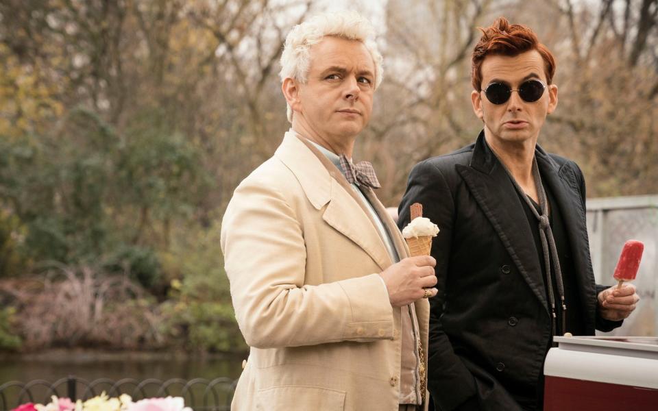 Double act: Michael Sheen and David Tennant in Good Omens by Gaiman - Chris Raphael
