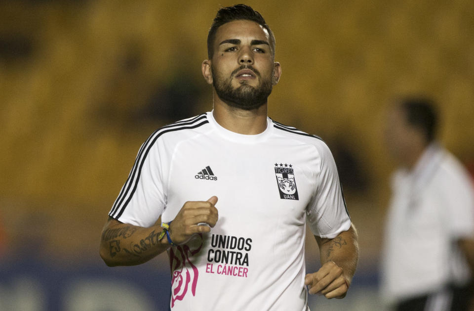 Andy Delort pudo jugar en Tigres durante una temporada con Tigres en las que no destacó en el terreno de juego  (Foto: JULIO CESAR AGUILAR/AFP via Getty Images)