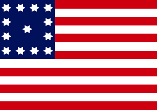 Trumball Flag, with 6-pointed stars