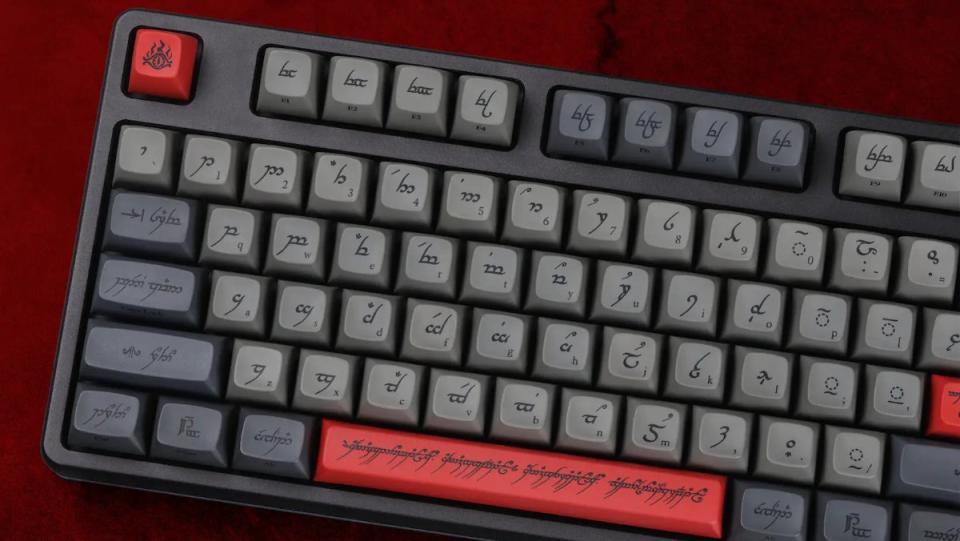 The Lord of the Rings Black Speech Keyboard