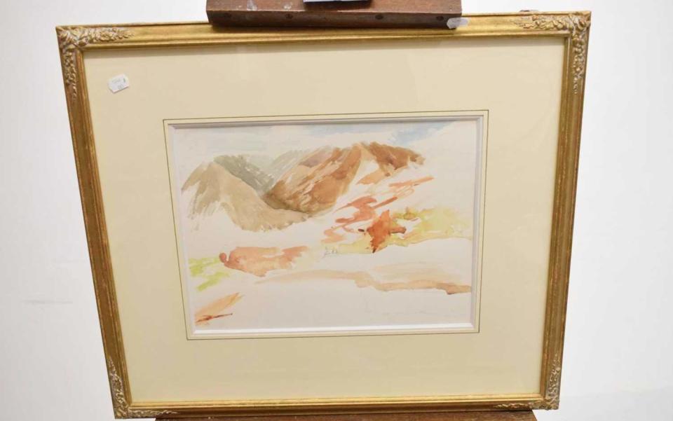 The unfinished painting was later picked up by a member of the BBC's production team, who was given permission to keep it