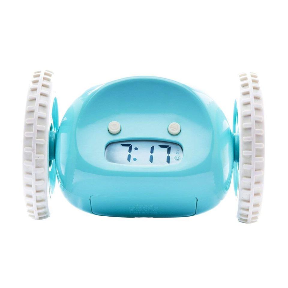 Clocky, the Original Runaway Alarm Clock on Wheels