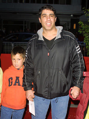 Gary Dell'Abate and son at the New York premiere of Warner Brothers' Harry Potter and The Sorcerer's Stone