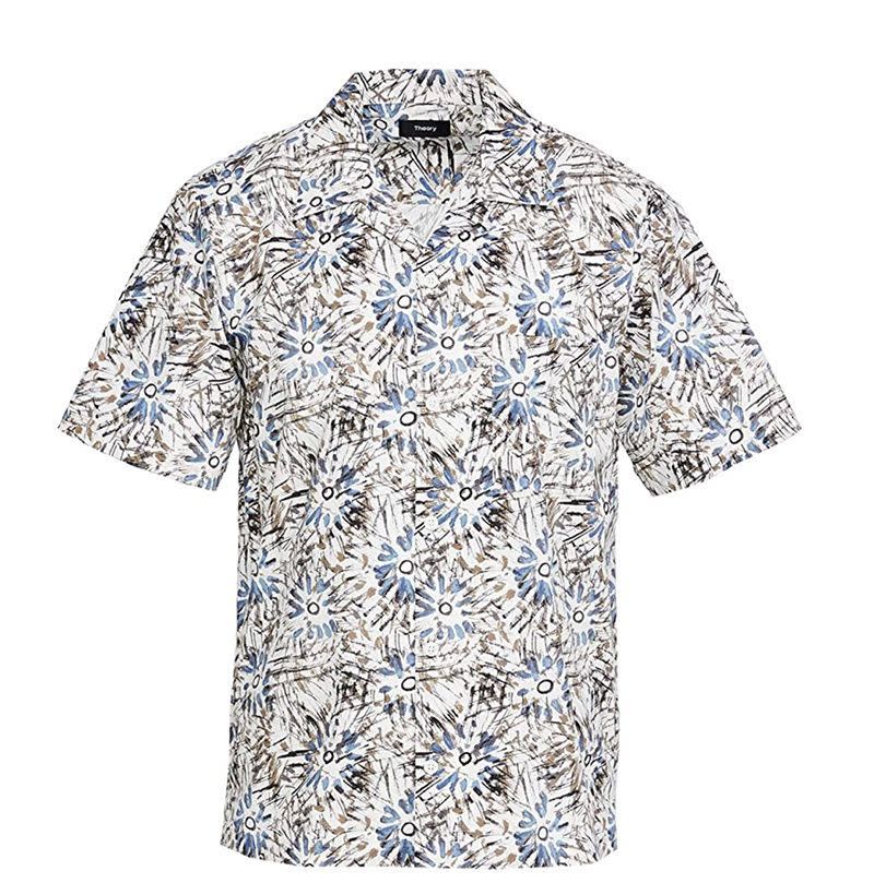 Weldon Sketched Floral Short Sleeve Shirt