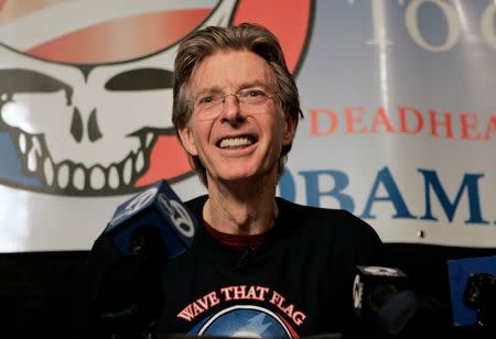 Musician Phil Lesh attends a news conference in San Francisco, California, in this file photo taken February 4, 2008. REUTERS/Robert Galbraith/Files