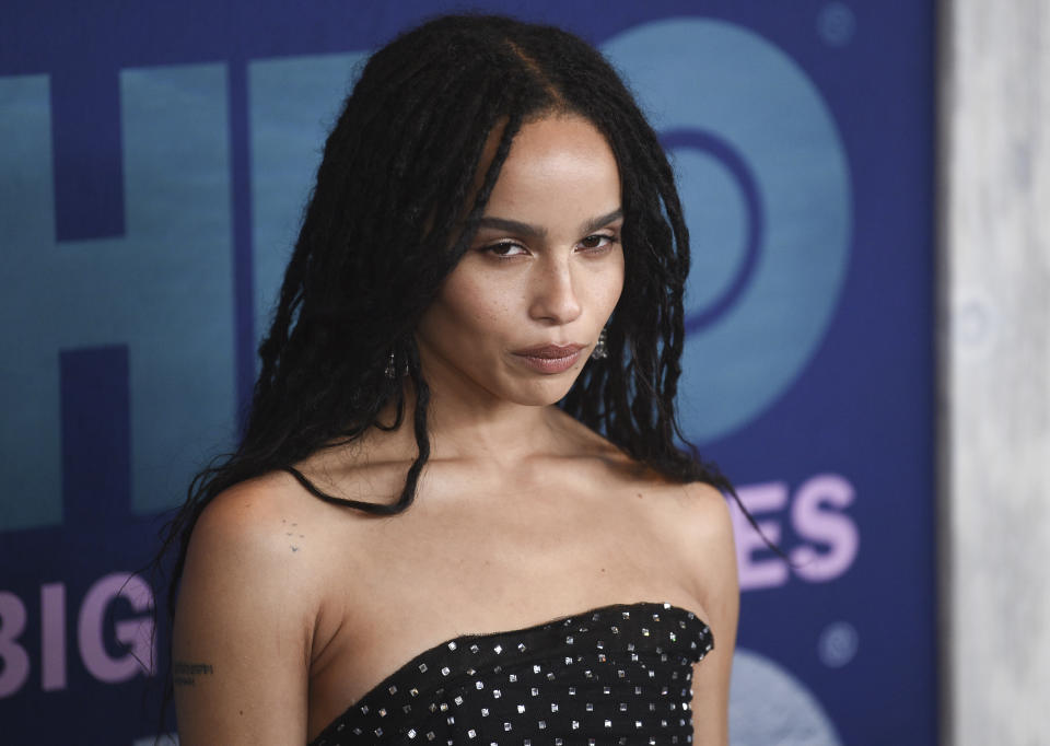 Zoe Kravitz attends the premiere of HBO's "Big Little Lies" season two at Jazz at Lincoln Center on Wednesday, May 29, 2019, in New York. (Photo by Evan Agostini/Invision/AP)