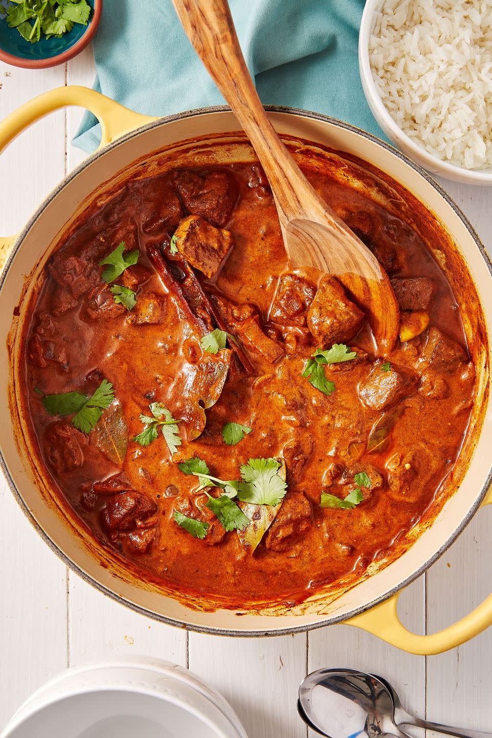 <p>We love <a href="https://www.delish.com/uk/curry-recipes/" rel="nofollow noopener" target="_blank" data-ylk="slk:curry;elm:context_link;itc:0;sec:content-canvas" class="link ">curry</a>, and nothing quite gets us as excited as a lamb rogan josh. The trick to this is patience, and a seriously good paste. Don't scrimp on the paste ingredients and you won't regret it, and remember it's all about low and slow, so just keep stirring occasionally and keeping an eye on that curry and you won't be disappointed.</p><p>Get the <a href="https://www.delish.com/uk/cooking/recipes/a29577698/lamb-rogan-josh/" rel="nofollow noopener" target="_blank" data-ylk="slk:Lamb Rogan Josh;elm:context_link;itc:0;sec:content-canvas" class="link ">Lamb Rogan Josh</a> recipe.</p>