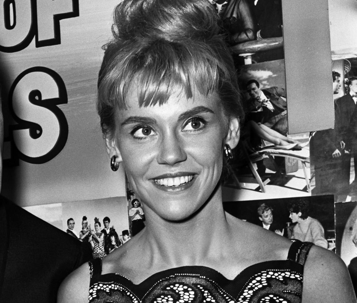 Actress Maggie Peterson at a premiere of the film 'Ship of Fools,' in 1965. 