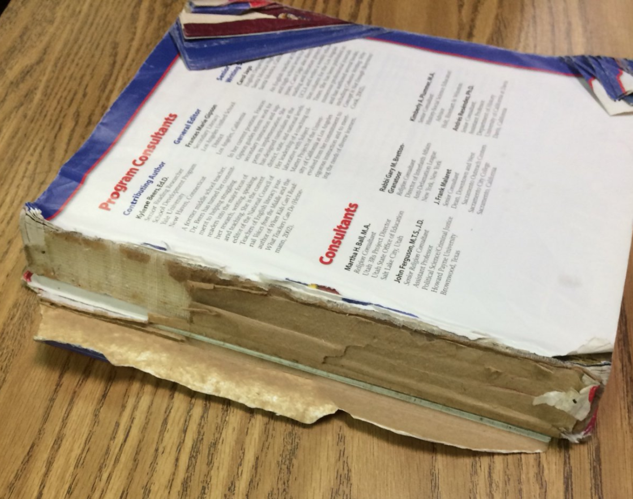 Oklahoma textbooks are lacking relevant information. (Photo: Twitter/jamiebh73)