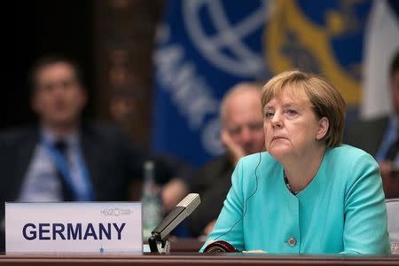 German Chancellor Angela Merkel attends the opening ceremony of the G20 Summit in Hangzhou, China, September 4, 2016. REUTERS/Nicolas Asfonri/Pool