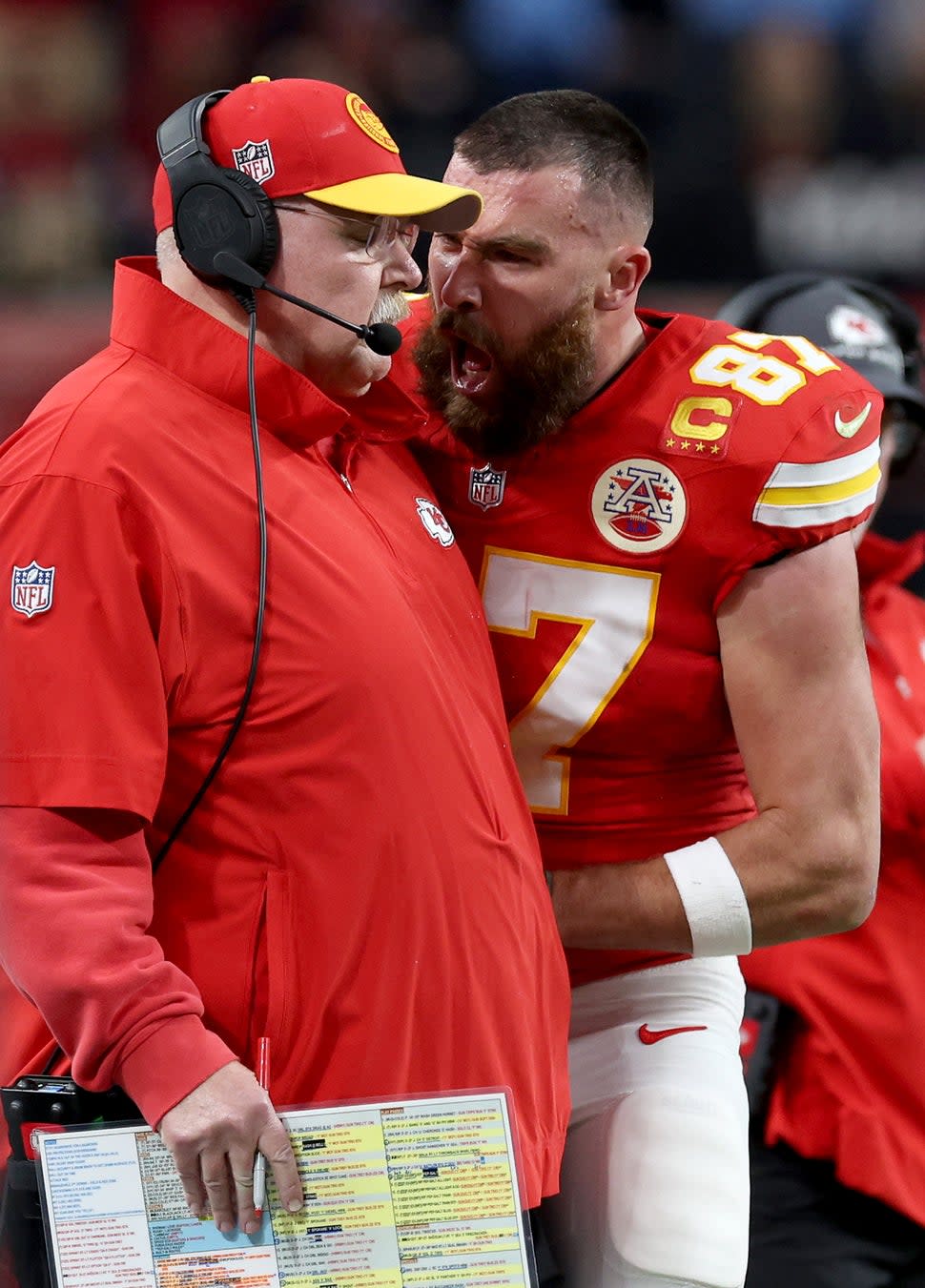 Andy Reid and Travis Kelce