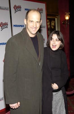 Anthony Edwards and gal at the New York premiere of Miramax's Gangs of New York