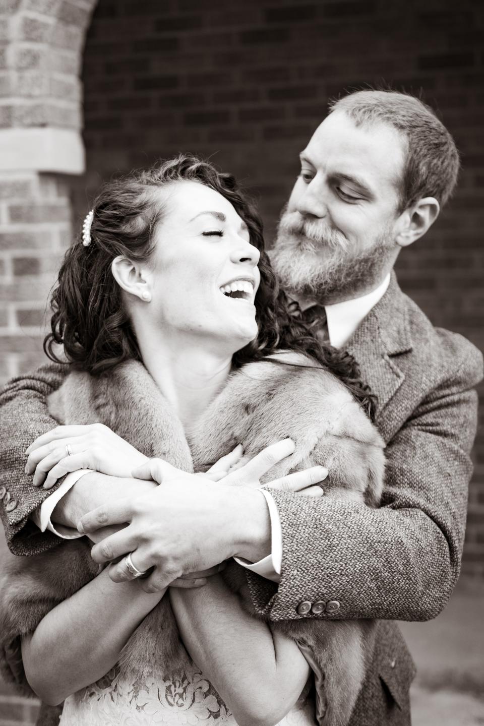 Tim and Michelle Hart at their wedding in December of 2019 in Cody, Wyo.