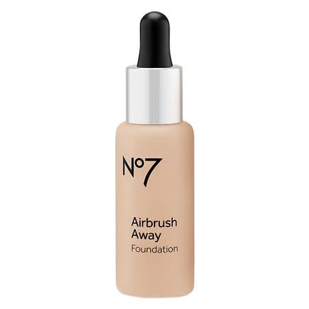 10) No7 Airbrush Away Foundation, Honey