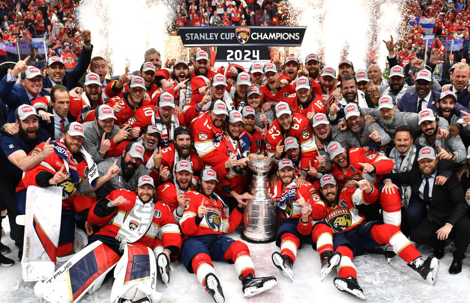 Los Florida Panthers consiguieron la primera Stanley Cup en la historia de la franquicia tras imponerse a los Edmonton Oilers en el Juego 7 de las Fianles. (Foto: Andy Devlin/NHLI via Getty Images)