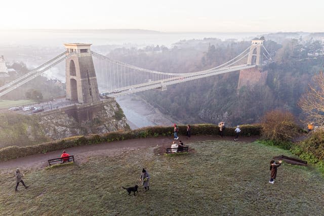 The Clifton Suspension Bridge (Ben Birchall/PA)