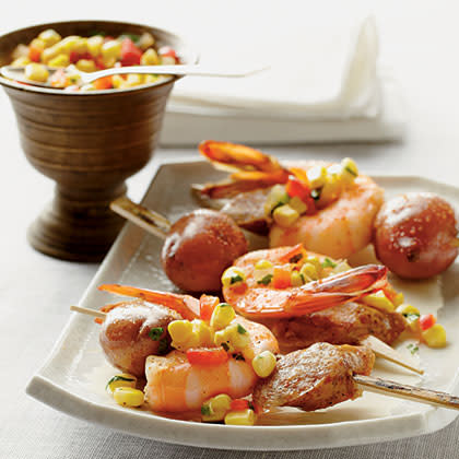 Shrimp Boil Skewers