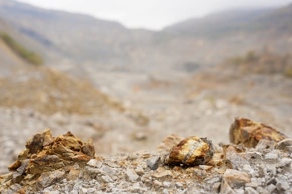 Minerals at surface mine