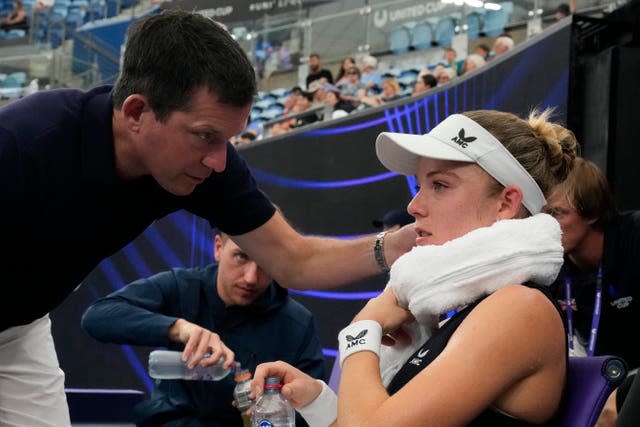 Tim Henman (left) and Katie Swan