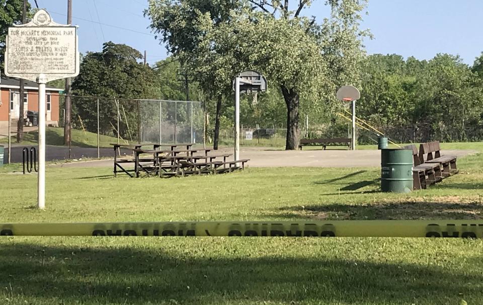 The lawyer for an Erie man charged in connection with a May 28, 2023, shootout at Tom McCarty Memorial Park in Erie said his client acted in self-defense when he returned fire on the occupants of a passing vehicle that fired numerous shots at a crowd of people at the park.