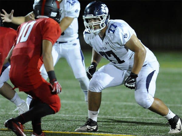 Loyola offensive lineman Chris Brown has signed with USC.