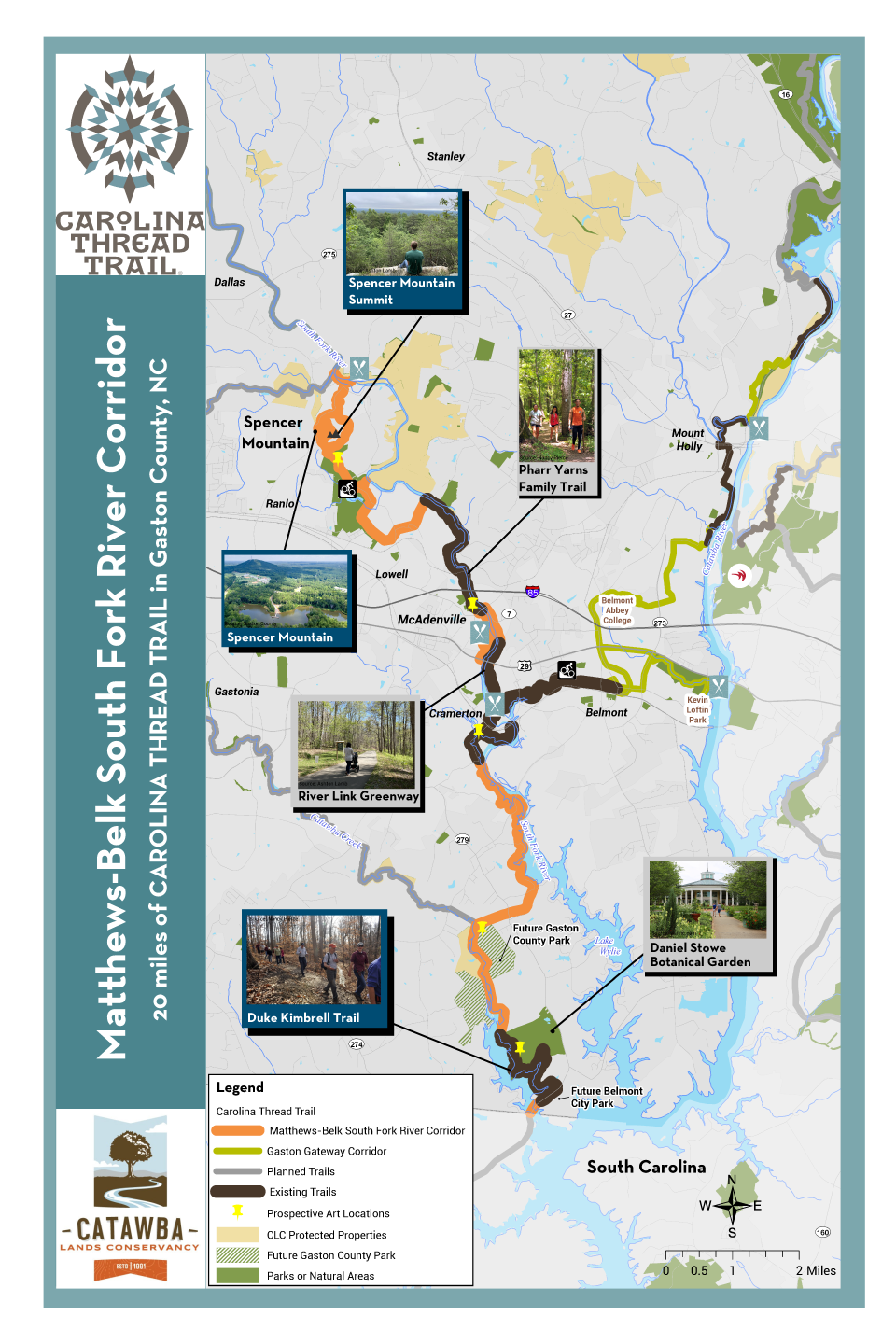 Map of the Matthews-Belk South Fork River Corridor.