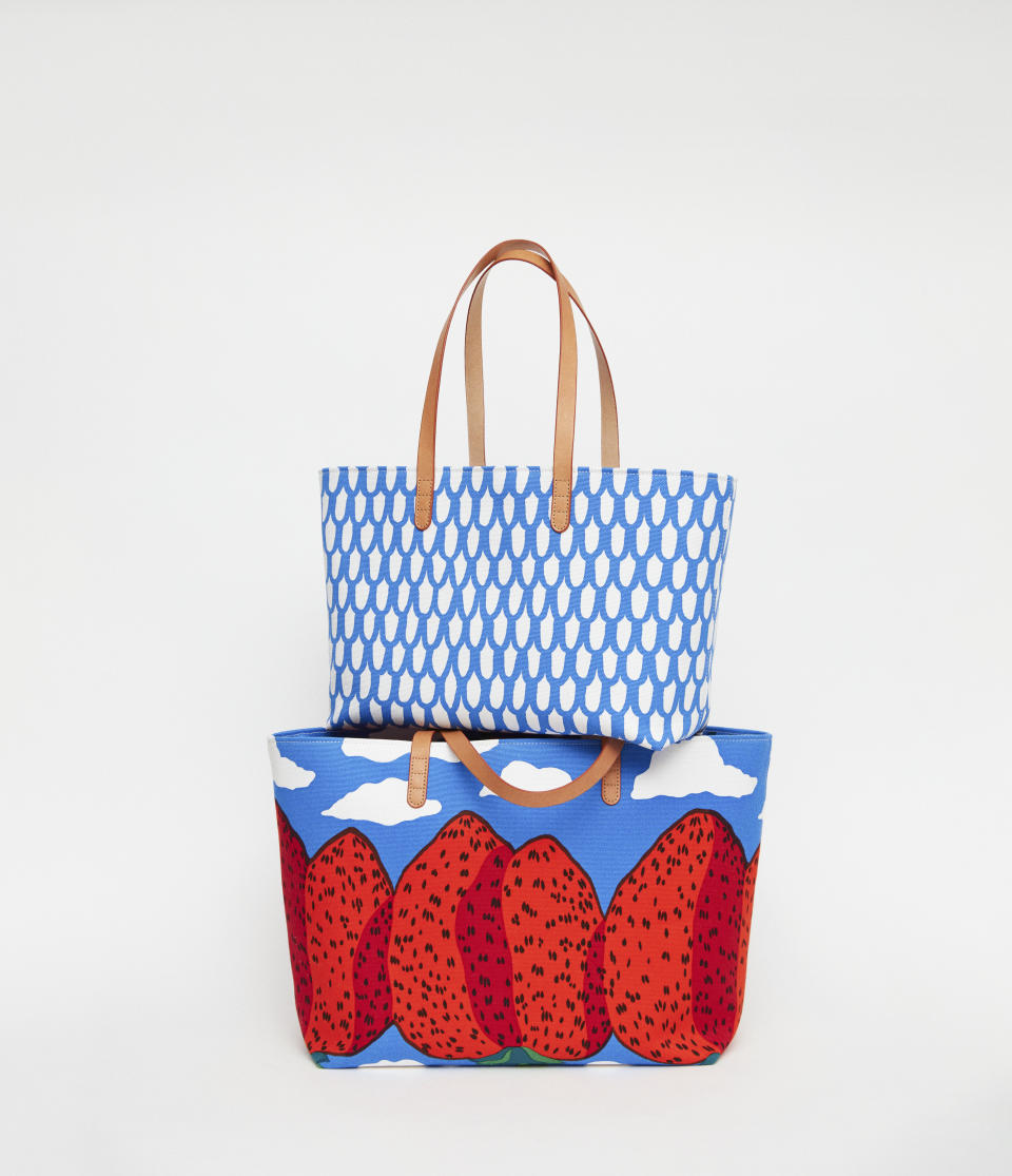 The Marimekko and Mansur Gavriel capsule collection. - Credit: Courtesy of Marimekko x Mansur Gavriel