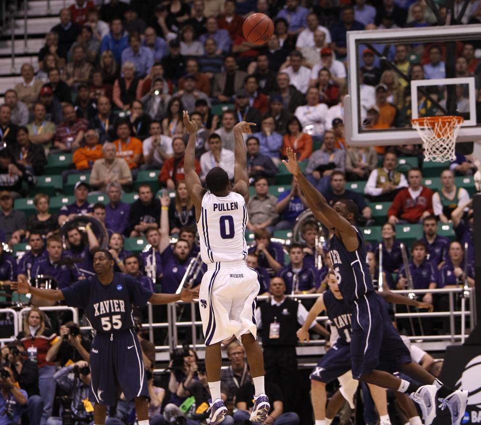 MARCH 25, 2010: Kansas State's Jacob Pullen drains a clutch basket in double overtime to beat Xavier in the Sweet 16 in Salt Lake City.