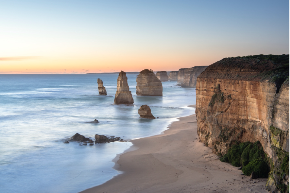 Breath-taking views of the famed Twelve Apostles limestone stacks