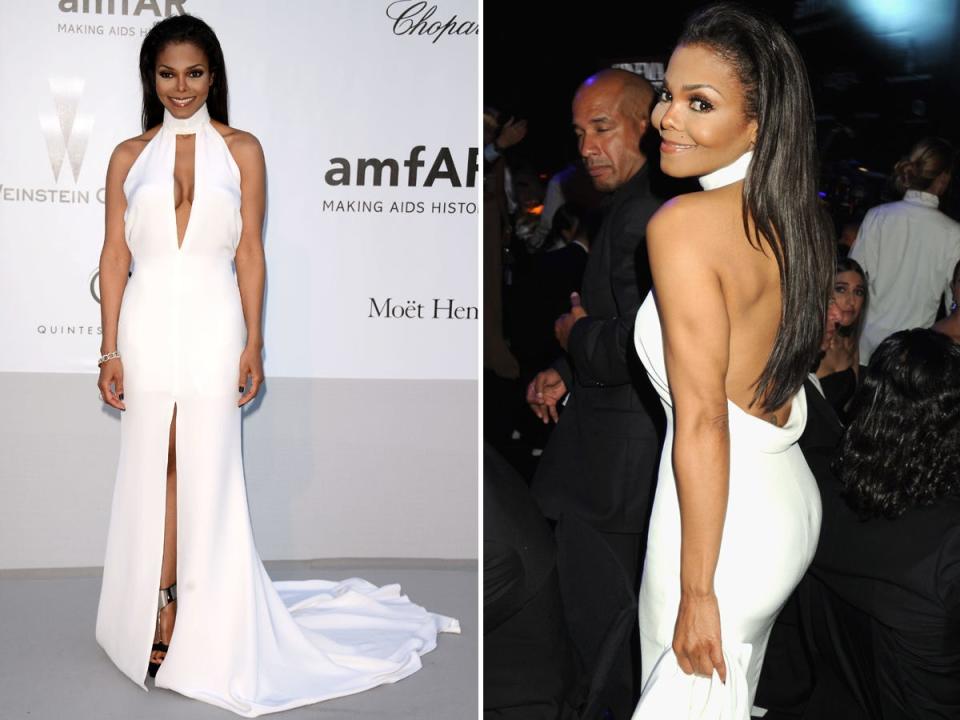 Janet Jackson attends the 2012 amfAR Gala at the Cannes Film Festival.