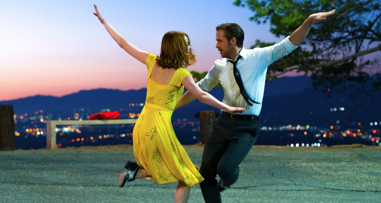 Emma Stone and Ryan Gosling in one of 'La La Land's many stand-out scenes. (Credit: Summit Entertainment)