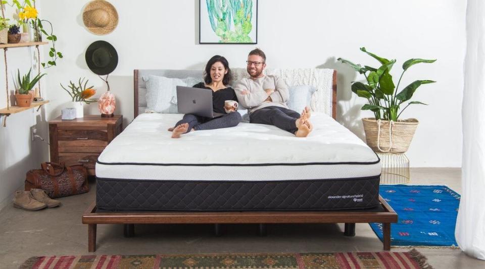 Until Dec. 8, <strong><a href="https://fave.co/36MjSON" target="_blank" rel="noopener noreferrer">Nest Bedding's offering $300 off select mattresses﻿</a></strong> with code<strong> LUXNEST</strong>. You can sleep soundly knowing that you saved on your mattress. Check out the site's selection, like the <strong><a href="https://fave.co/2qxtbl0" target="_blank" rel="noopener noreferrer">Alexander Signature Hybrid</a></strong>.