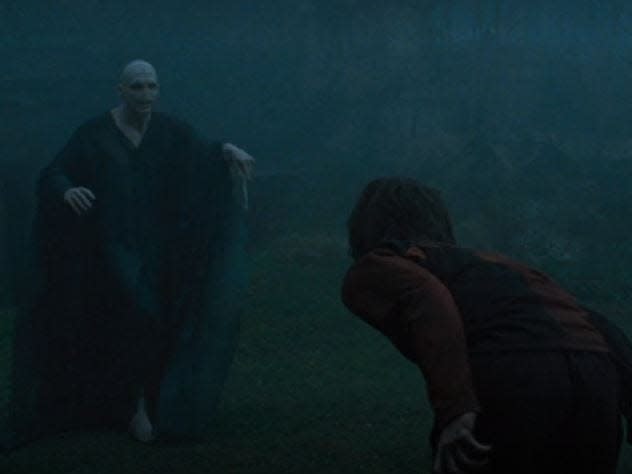 voldemort using the imperius curse on harry potter in goblet of fire