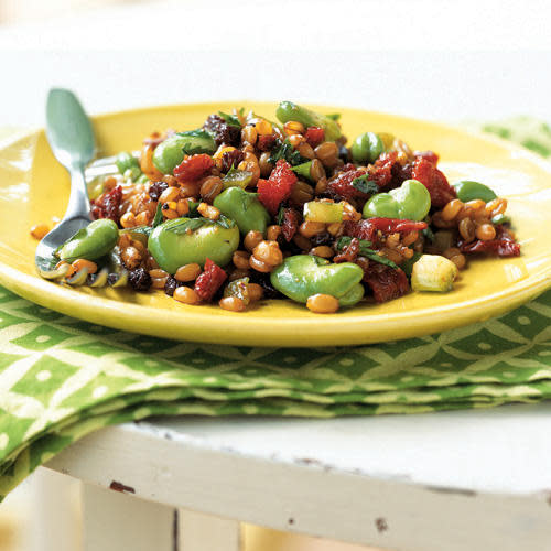 Spelt Salad with Fava Beans