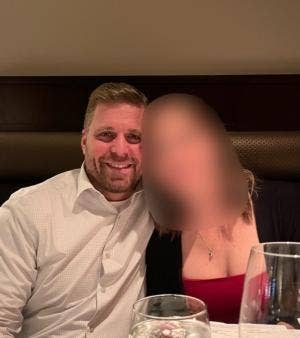 Ryan Martin fatal shooting victim poses with blurred family member or friend