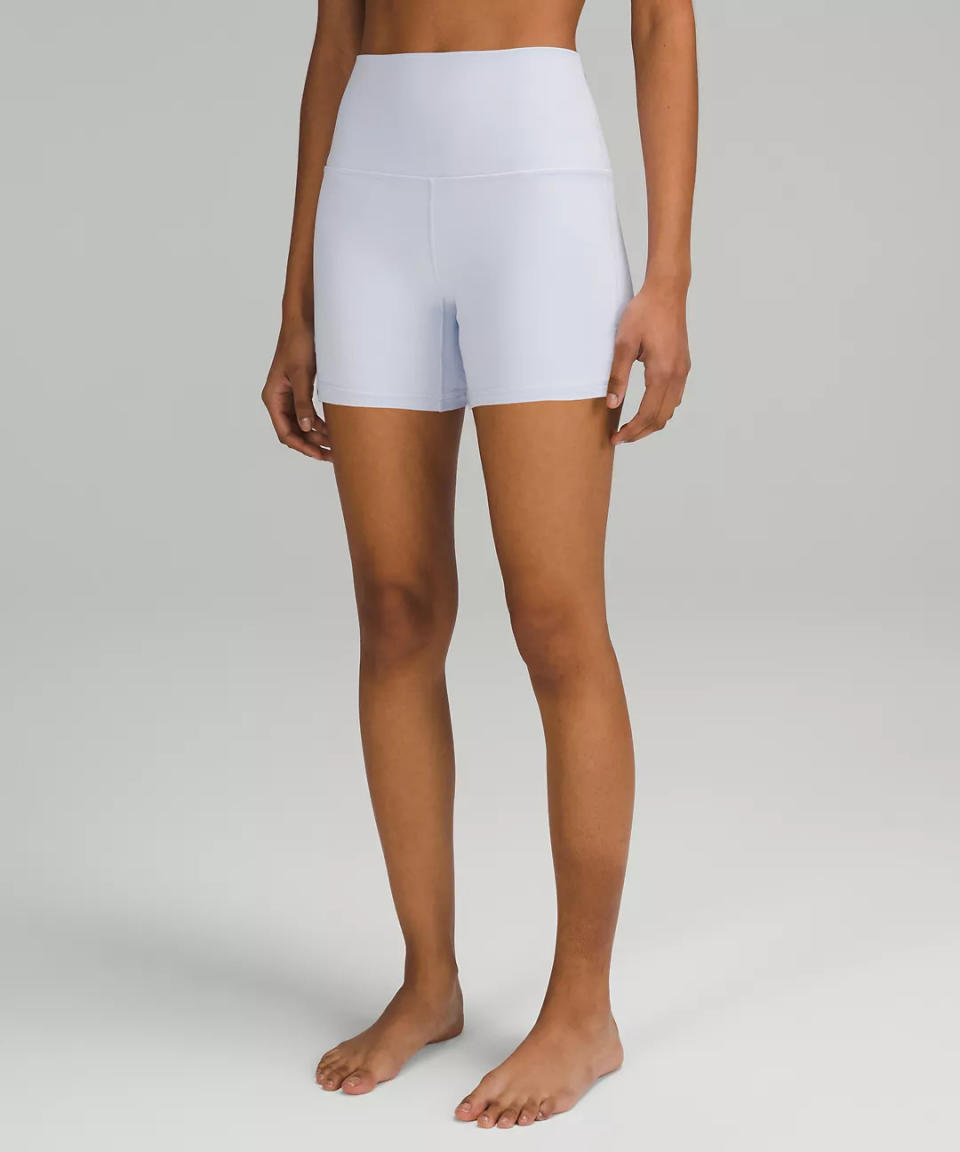 woman wears lululemon Align High-Rise Short 4