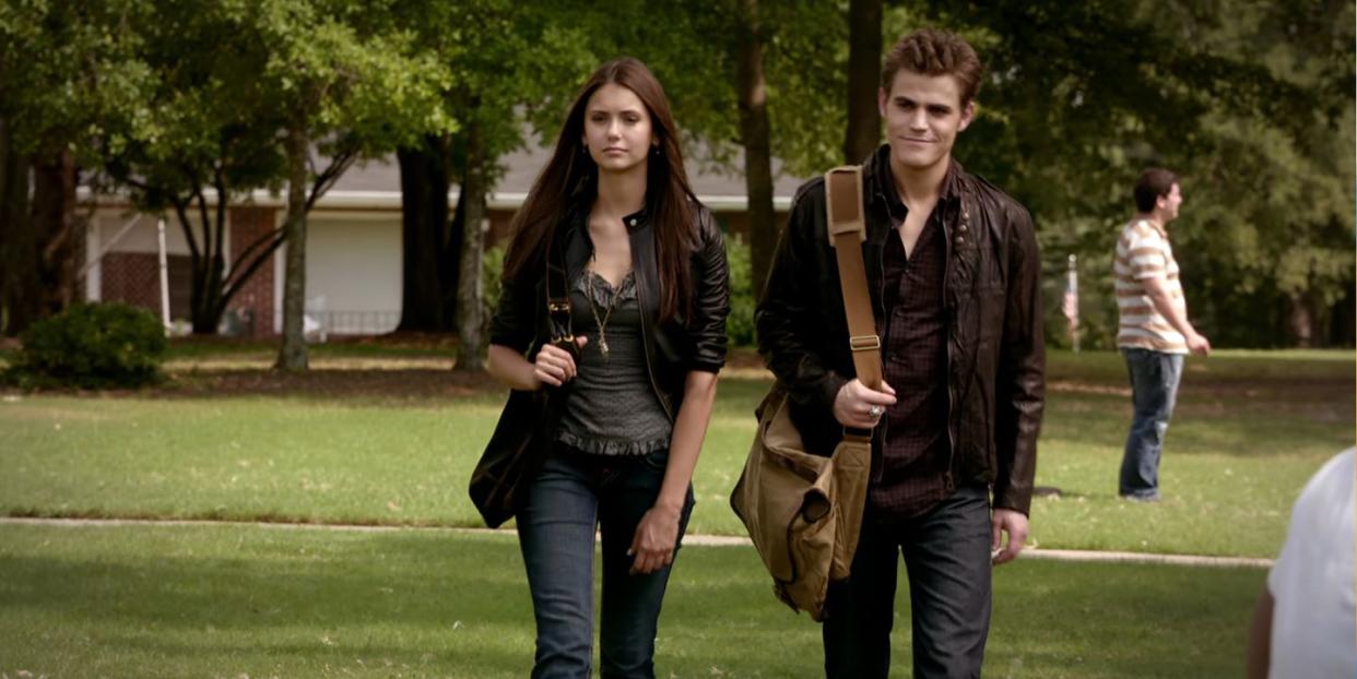 nina dobrev, paul wesley, the vampire diaries, season 1